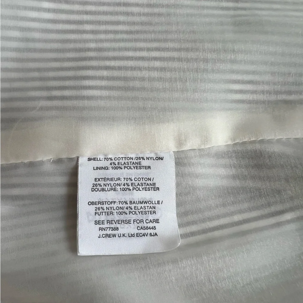 J.Crew Gray & White Striped Seersucker Blazer Jacket sz.0